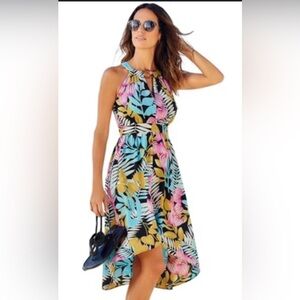 Colorful Halter Neck Dress